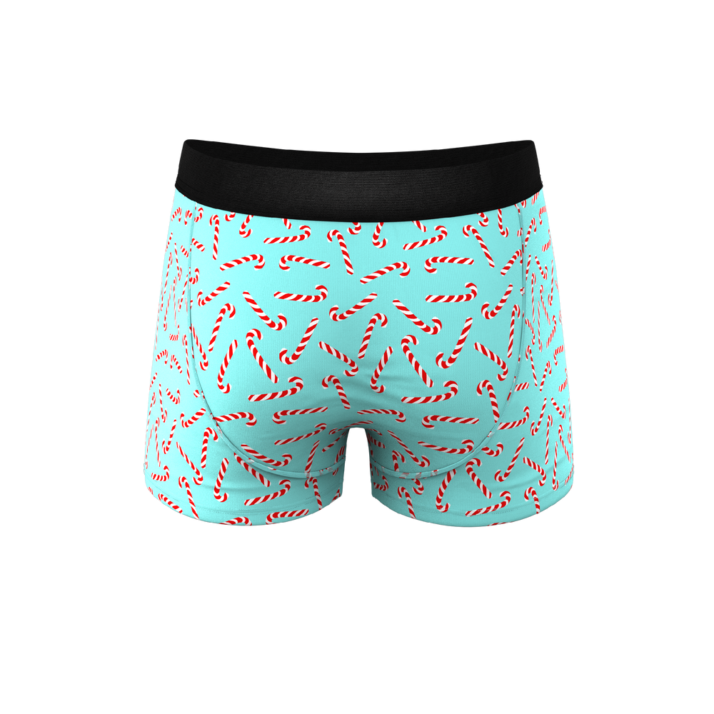 The Peppermint Pimp Canes | Candy Cane Ball Hammock® Pouch Trunks Underwear - Shinesty - Flyclothing LLC