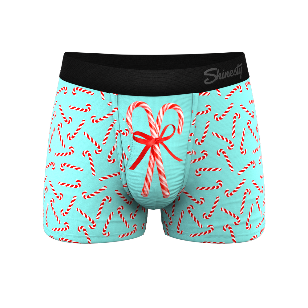 The Peppermint Pimp Canes | Candy Cane Ball Hammock® Pouch Trunks Underwear - Shinesty - Flyclothing LLC