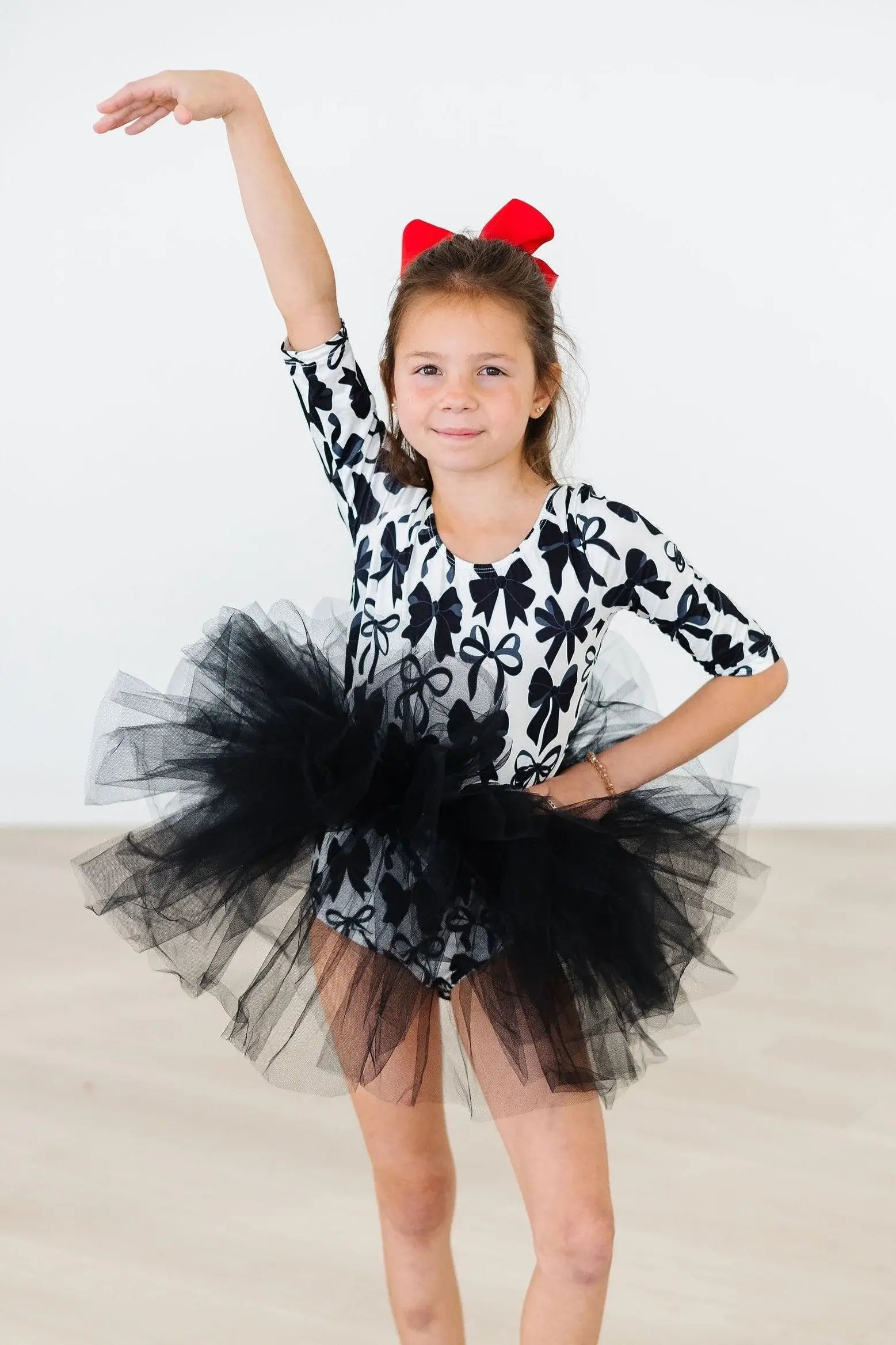 Perfectly Tied 3/4 Sleeve Tutu Leotard - Mila & Rose ® - Flyclothing LLC