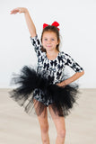 Perfectly Tied 3/4 Sleeve Tutu Leotard