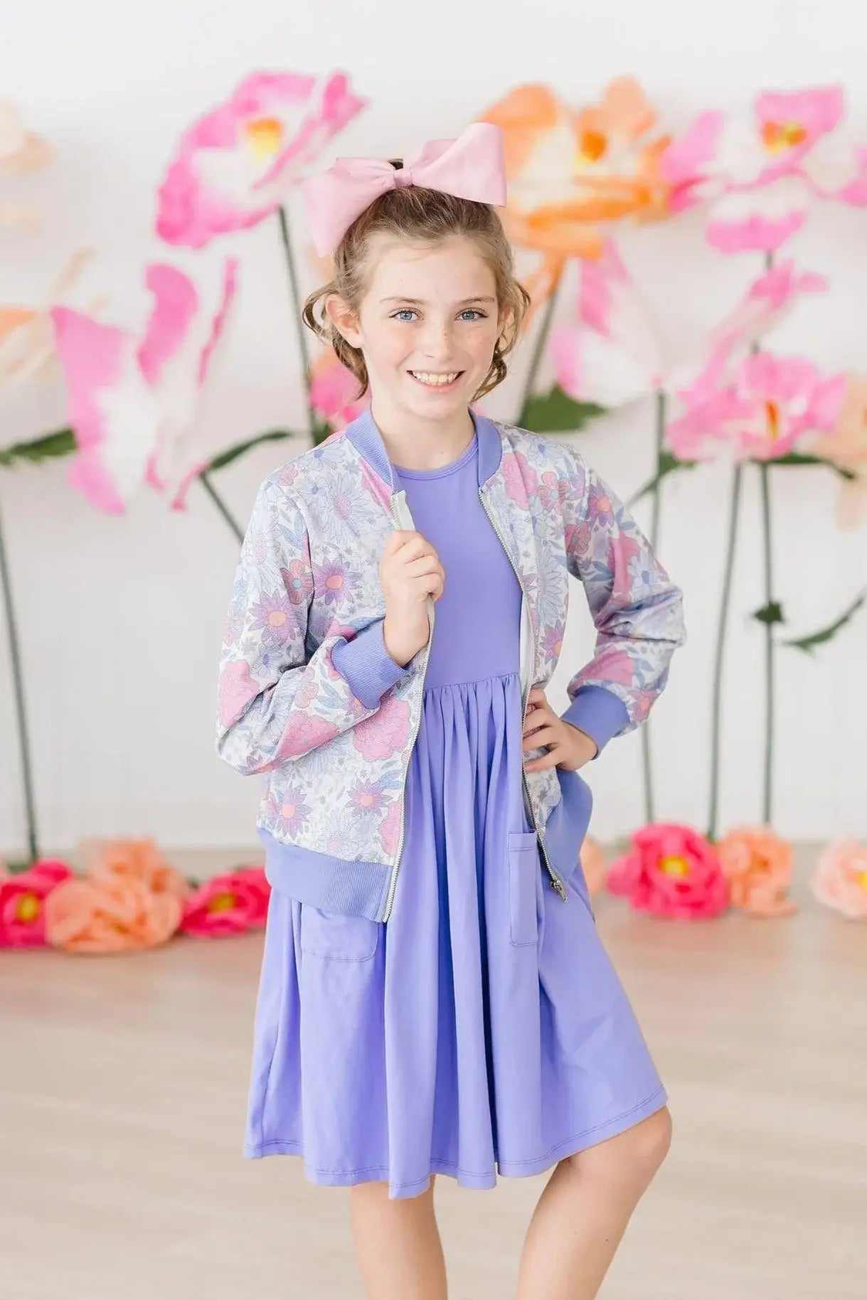 Periwinkle Pocket Tank Twirl Dress - Mila & Rose ® - Flyclothing LLC