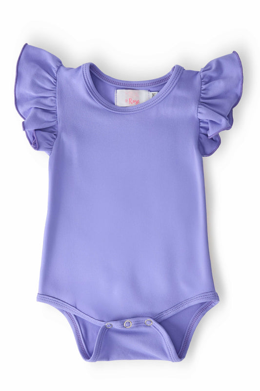 Periwinkle S/S Flutter Bodysuit - Mila & Rose ® - Flyclothing LLC