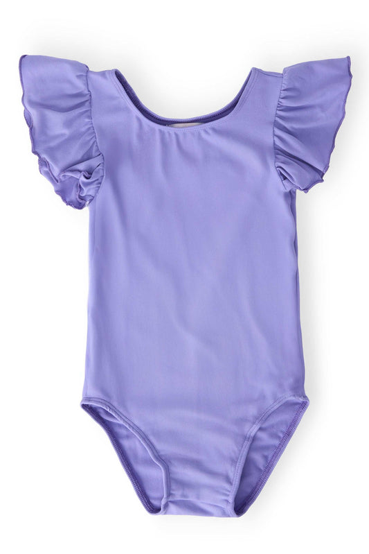 Periwinkle S/S Flutter Sleeve Leotard - Mila & Rose ® - Flyclothing LLC