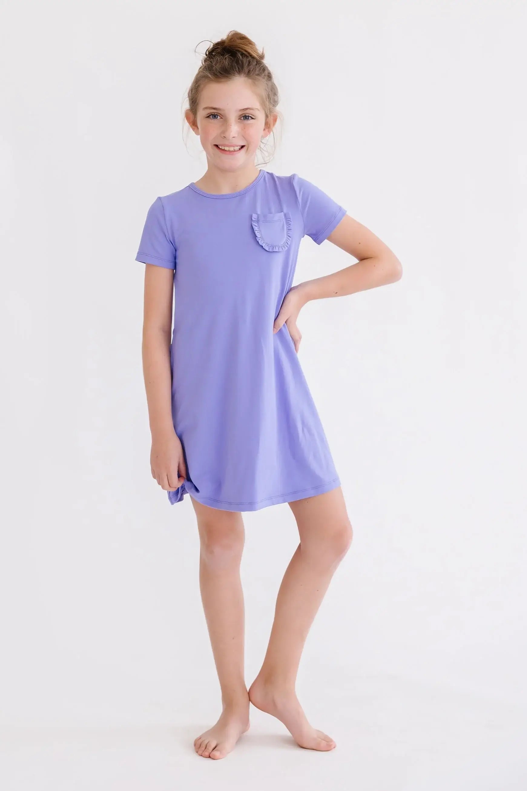 Periwinkle T-Shirt Dress - Mila & Rose ® - Flyclothing LLC
