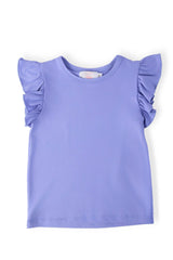 Periwinkle S/S Ruffle Tee - Mila & Rose ® - Flyclothing LLC