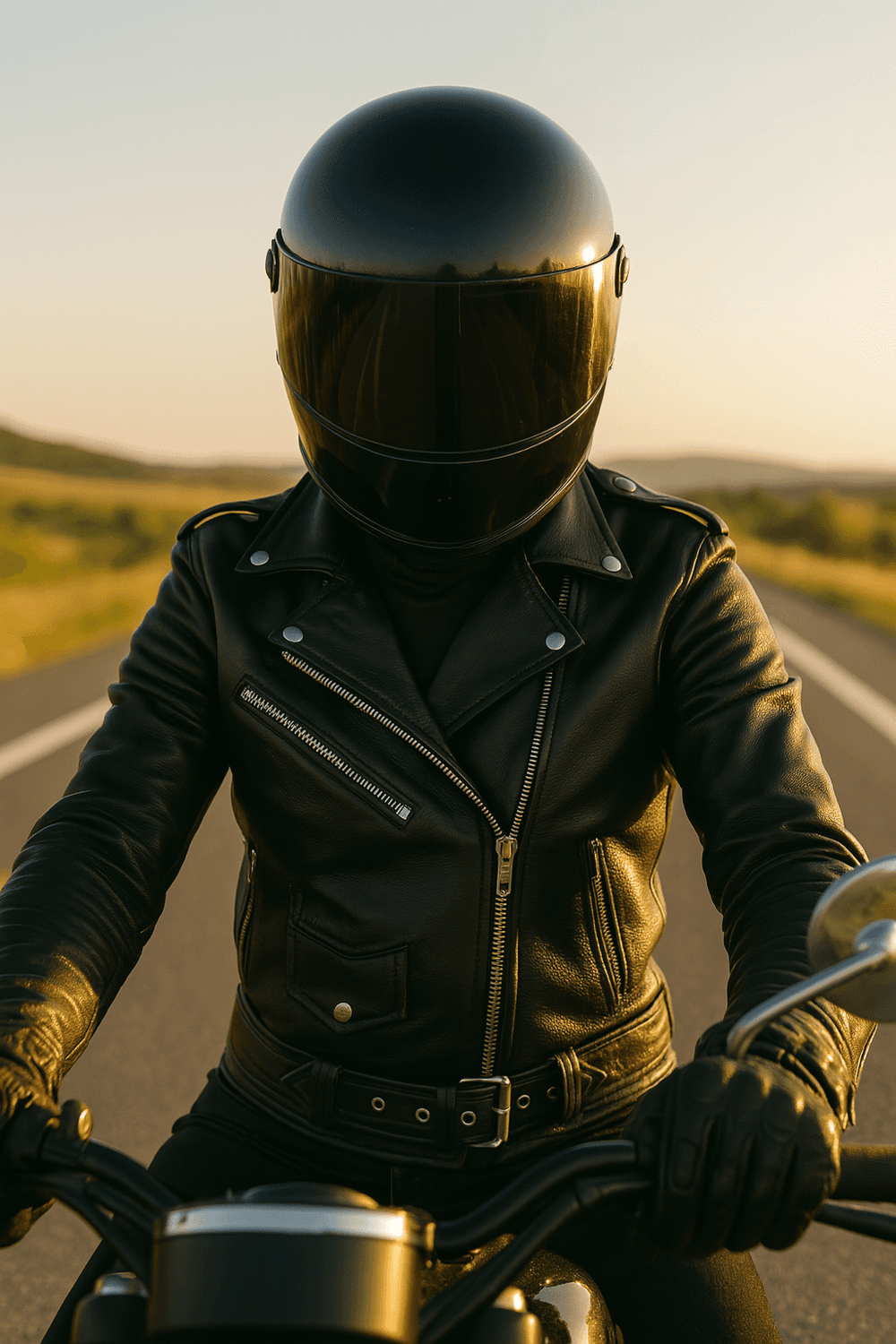 Lola - Ladies Premium Leather Jacket - Unik Just for Bikers - Flyclothing LLC