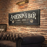 Personalized Bar Sign II - Tailored Canvases - Flyclothing LLC
