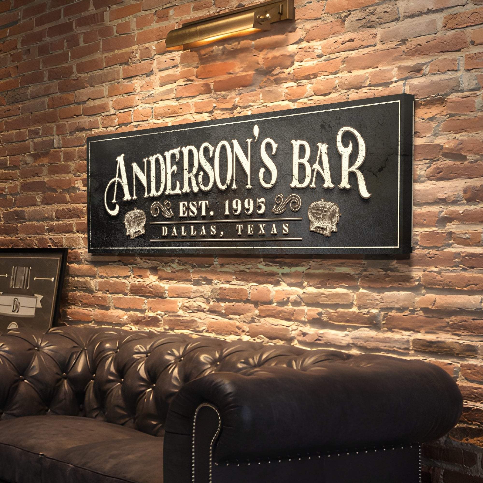 Personalized Bar Sign II - Tailored Canvases - Flyclothing LLC