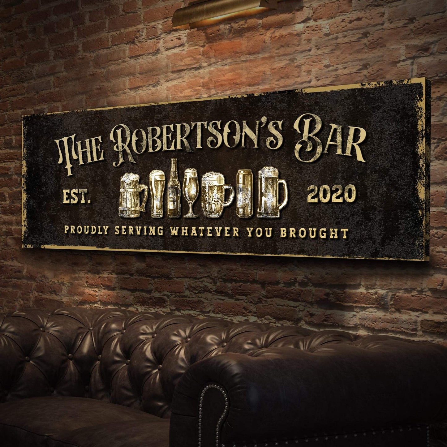 Personalized Bar Sign III - Tailored Canvases - Flyclothing LLC