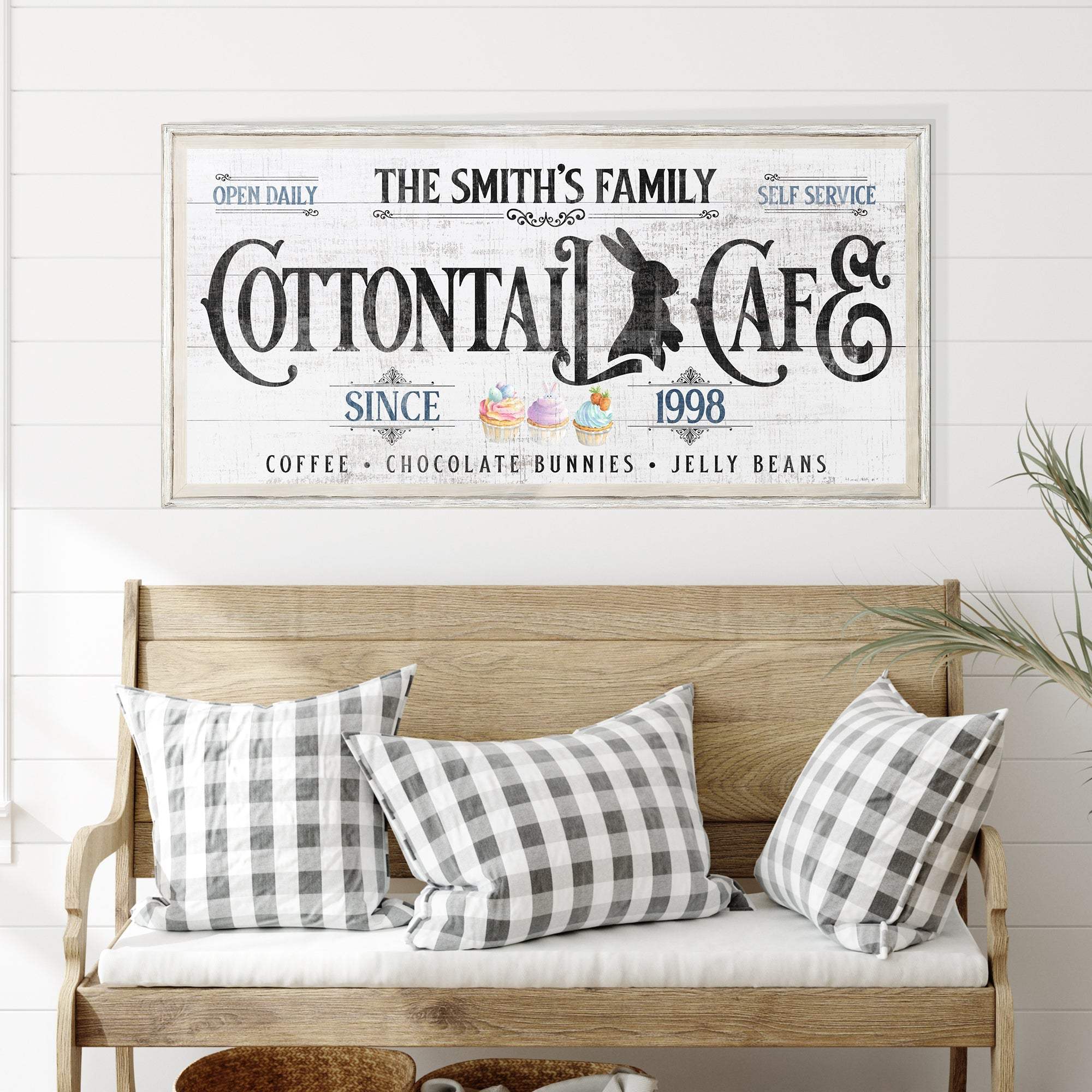 Personalized Easter Bunny Sign - Tailored Canvases - Flyclothing LLC