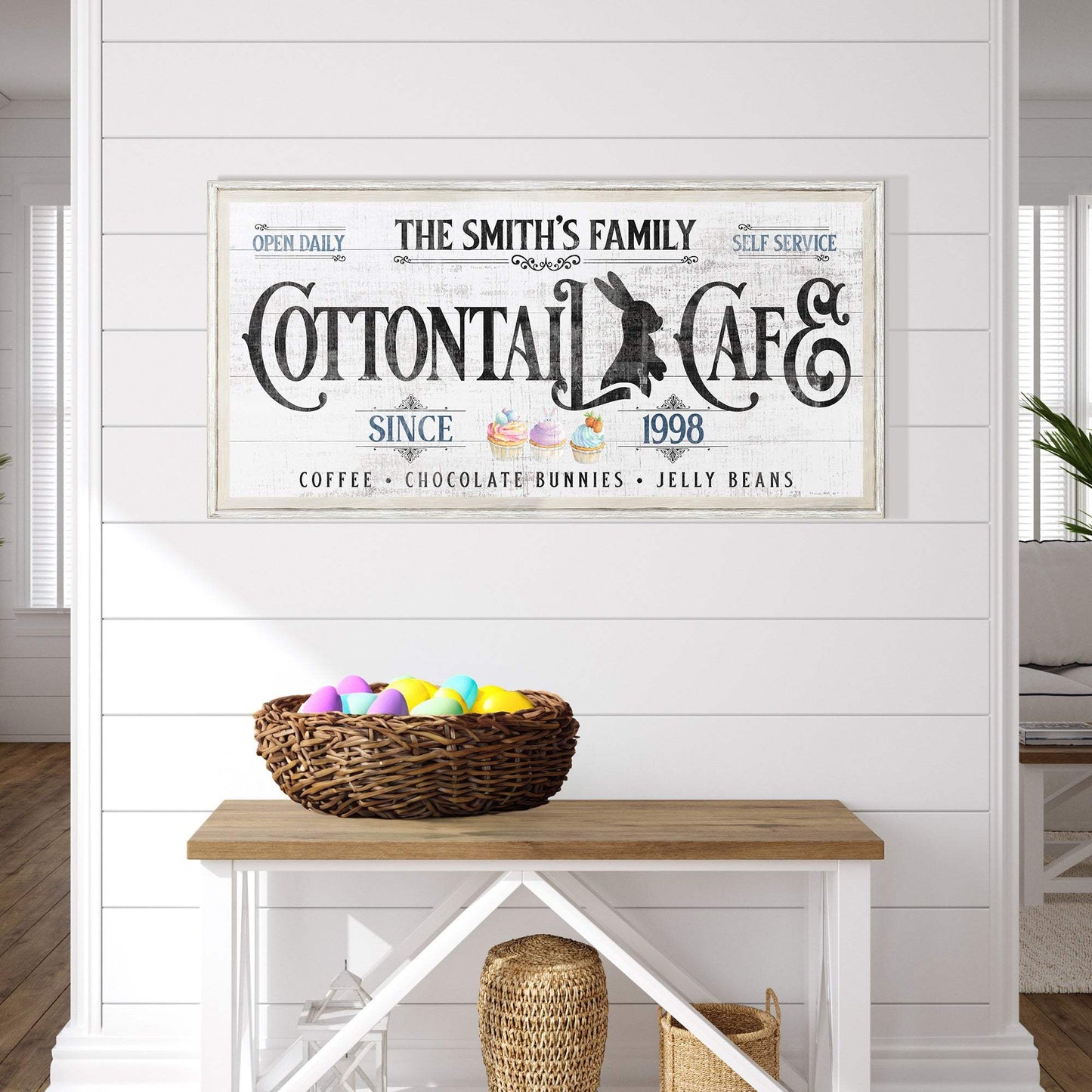 Personalized Easter Bunny Sign - Tailored Canvases - Flyclothing LLC