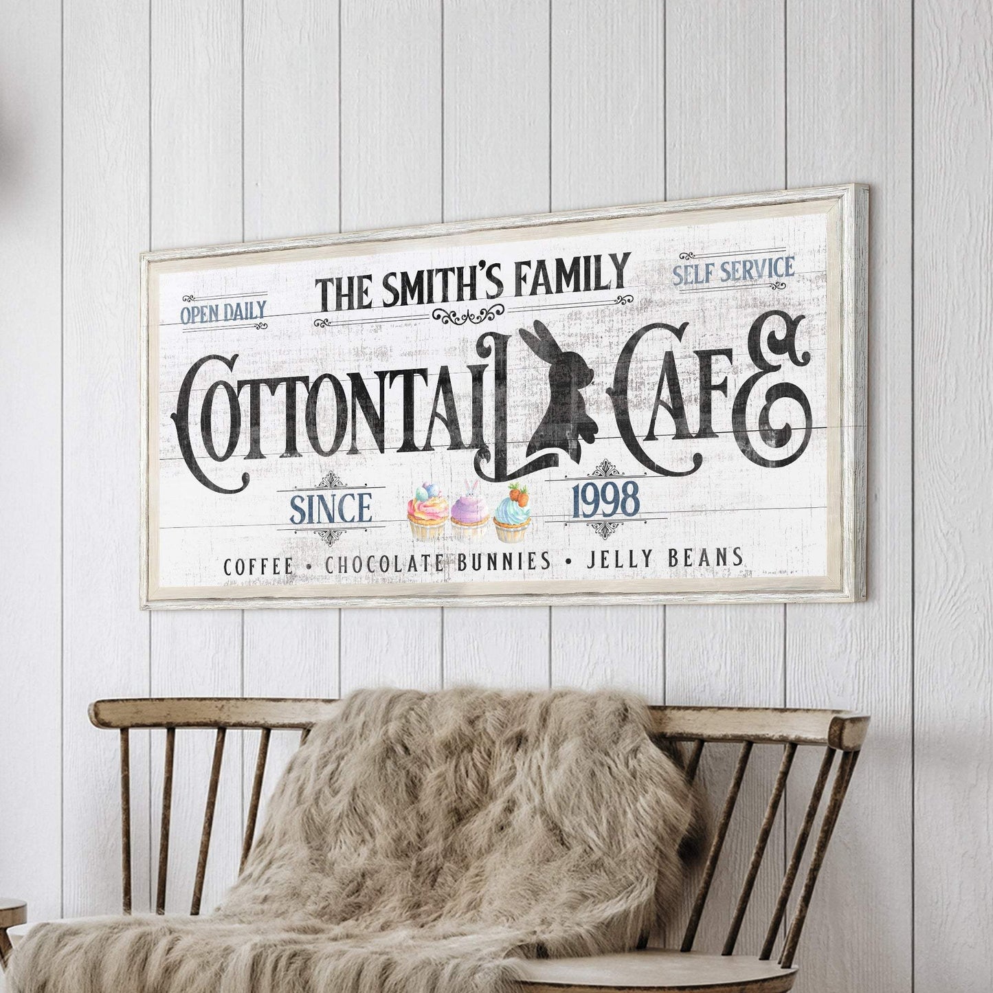 Personalized Easter Bunny Sign - Tailored Canvases - Flyclothing LLC