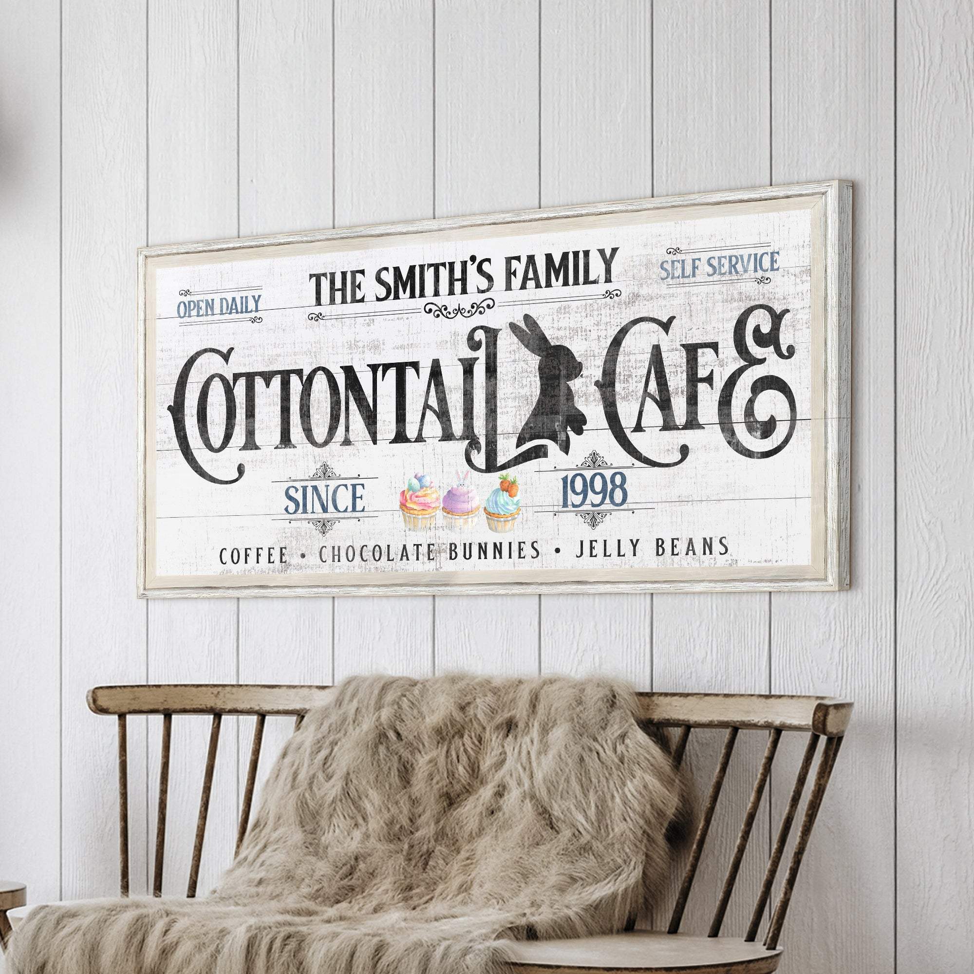 Personalized Easter Bunny Sign - Tailored Canvases - Flyclothing LLC