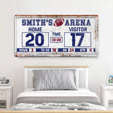 Personalized Football Scoreboard Sign - Tailored Canvases - Flyclothing LLC