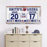 Personalized Football Scoreboard Sign - Tailored Canvases - Flyclothing LLC