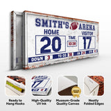 Personalized Football Scoreboard Sign - Tailored Canvases - Flyclothing LLC