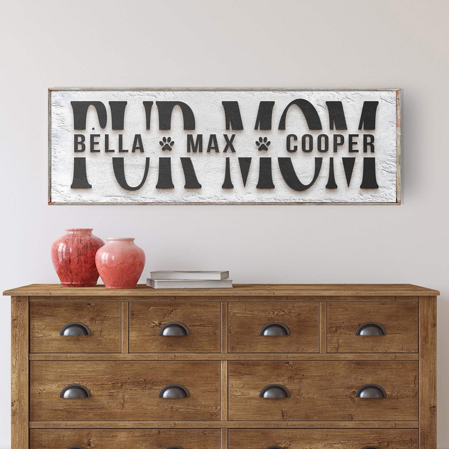 Personalized Fur Mom Sign - Tailored Canvases - Flyclothing LLC