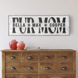 Personalized Fur Mom Sign - Tailored Canvases - Flyclothing LLC