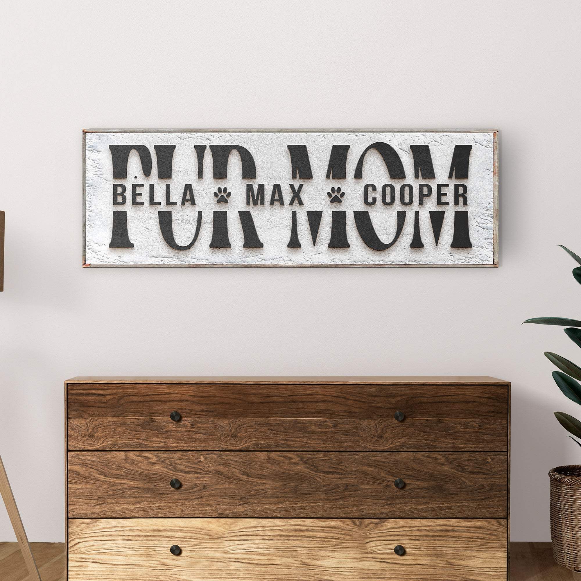 Personalized Fur Mom Sign - Tailored Canvases - Flyclothing LLC