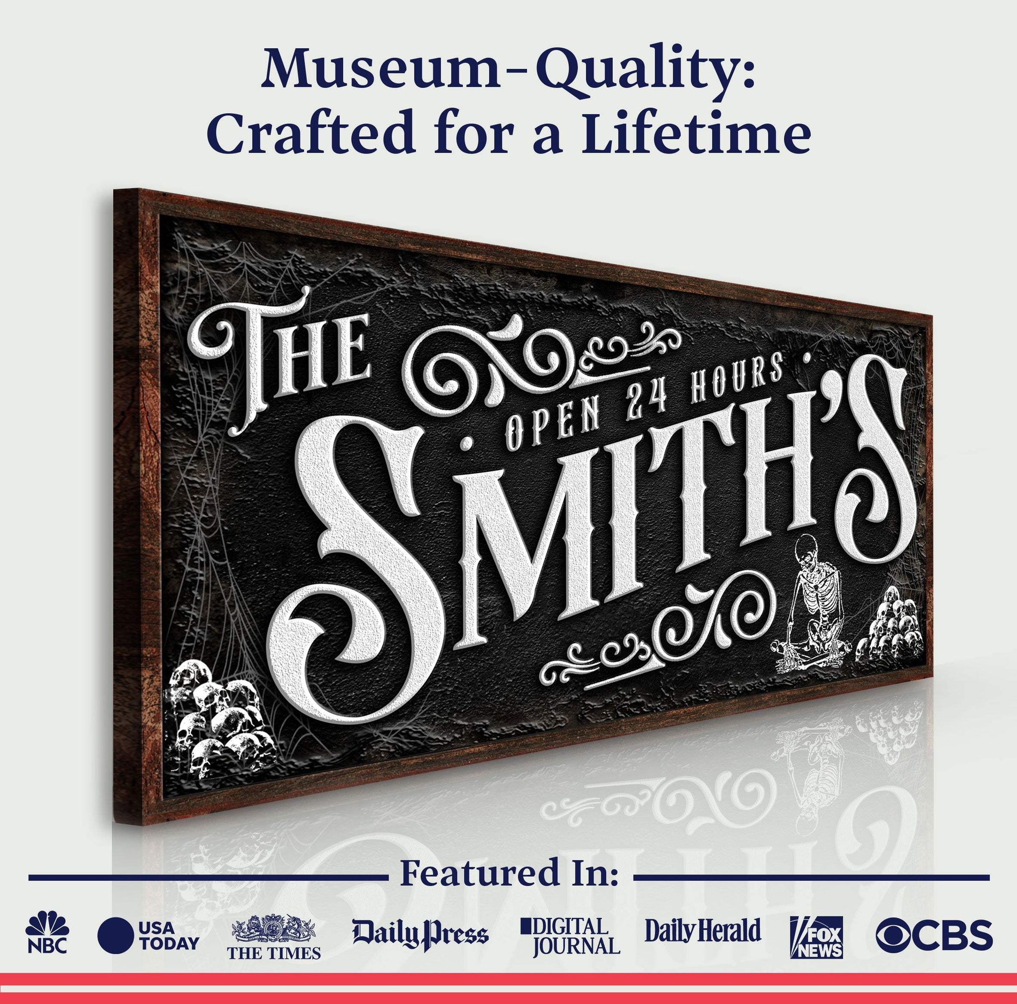 Personalized Gothic Sign II - Tailored Canvases - Flyclothing LLC