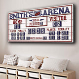 Personalized Hockey Scoreboard Sign - Tailored Canvases - Flyclothing LLC