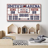 Personalized Hockey Scoreboard Sign - Tailored Canvases - Flyclothing LLC