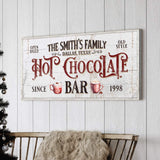 Personalized Hot Chocolate Bar Sign - Tailored Canvases - Flyclothing LLC