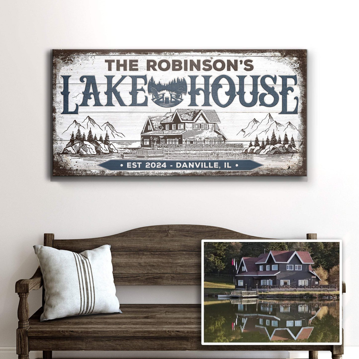 Personalized Lake House Sign II - Tailored Canvases - Flyclothing LLC
