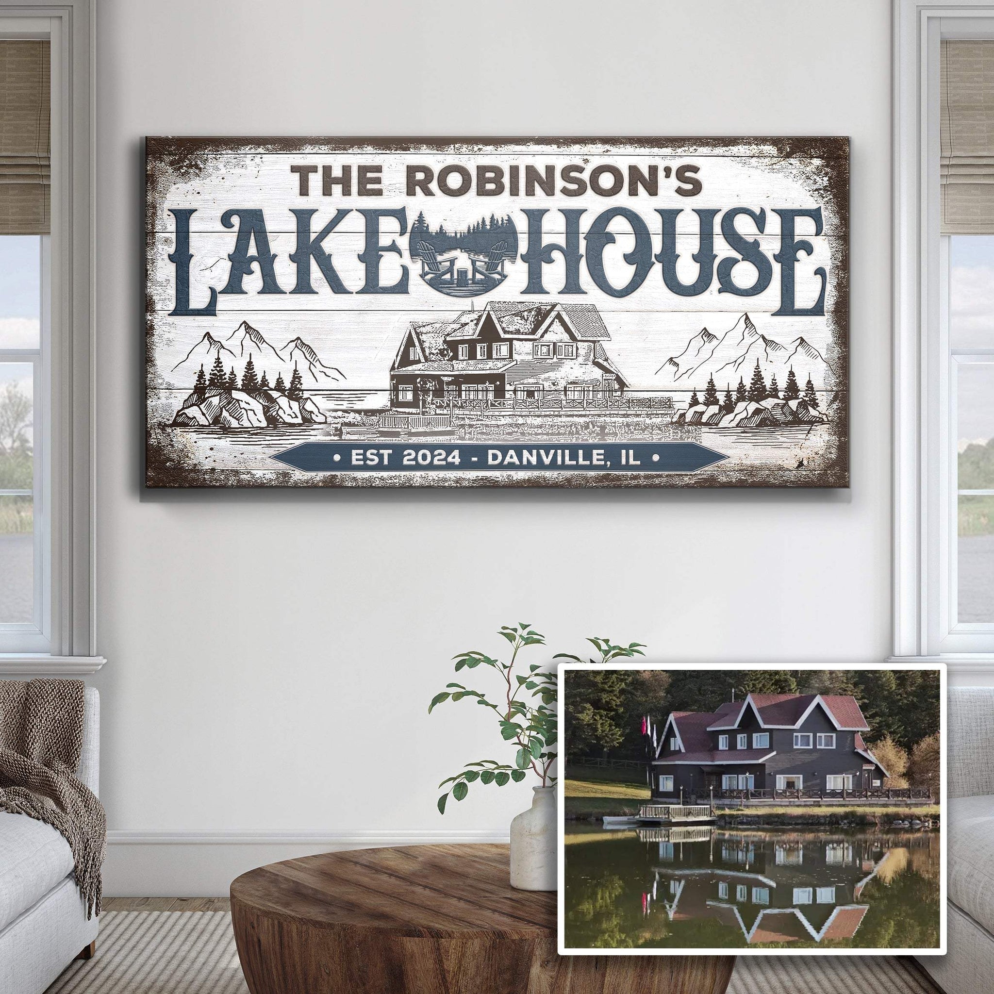 Personalized Lake House Sign II - Tailored Canvases - Flyclothing LLC