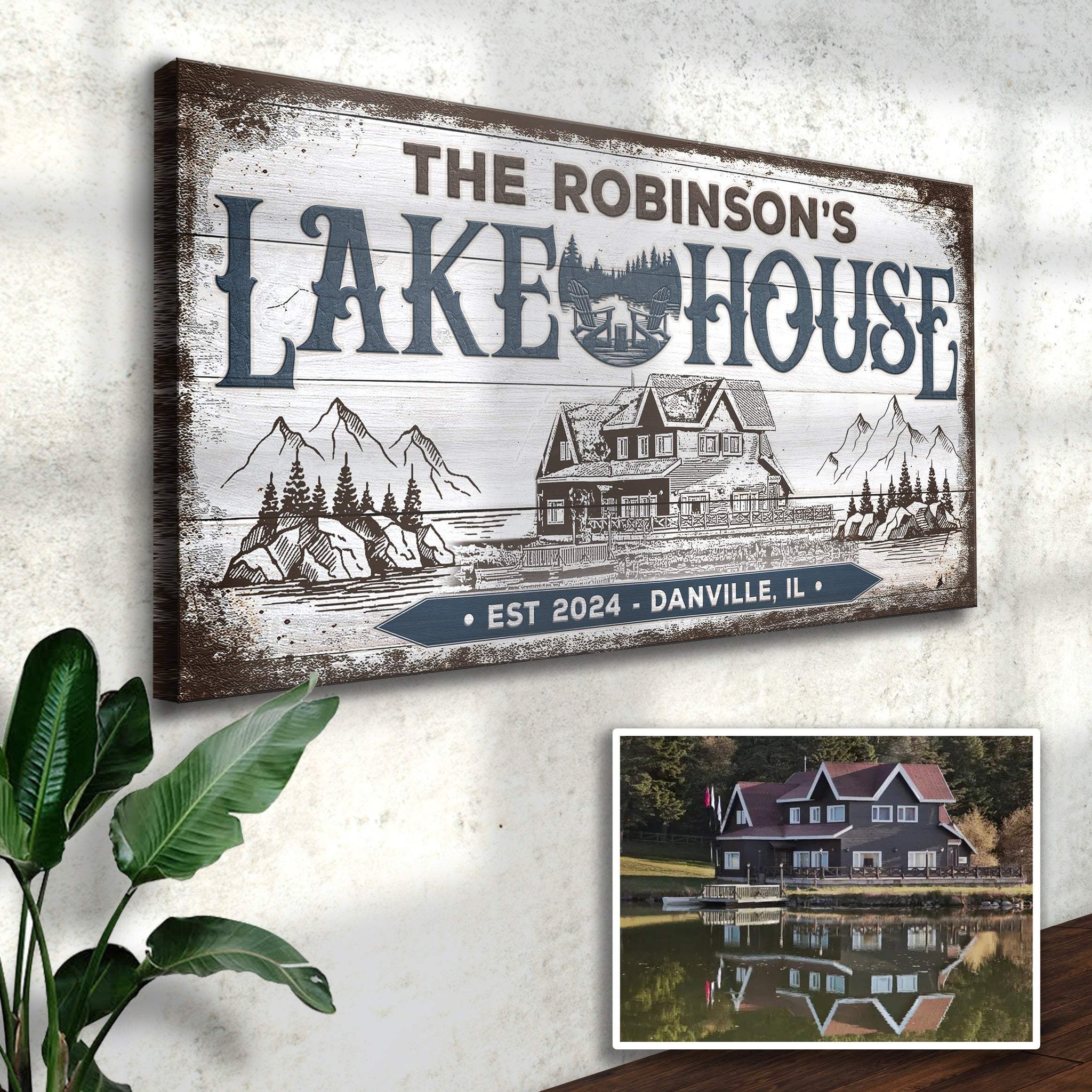 Personalized Lake House Sign II - Tailored Canvases - Flyclothing LLC