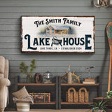 Personalized Lake House Sign - Tailored Canvases - Flyclothing LLC