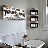 Personalized Powder Room Sign II - Tailored Canvases - Flyclothing LLC