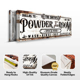Personalized Powder Room Sign II - Tailored Canvases - Flyclothing LLC