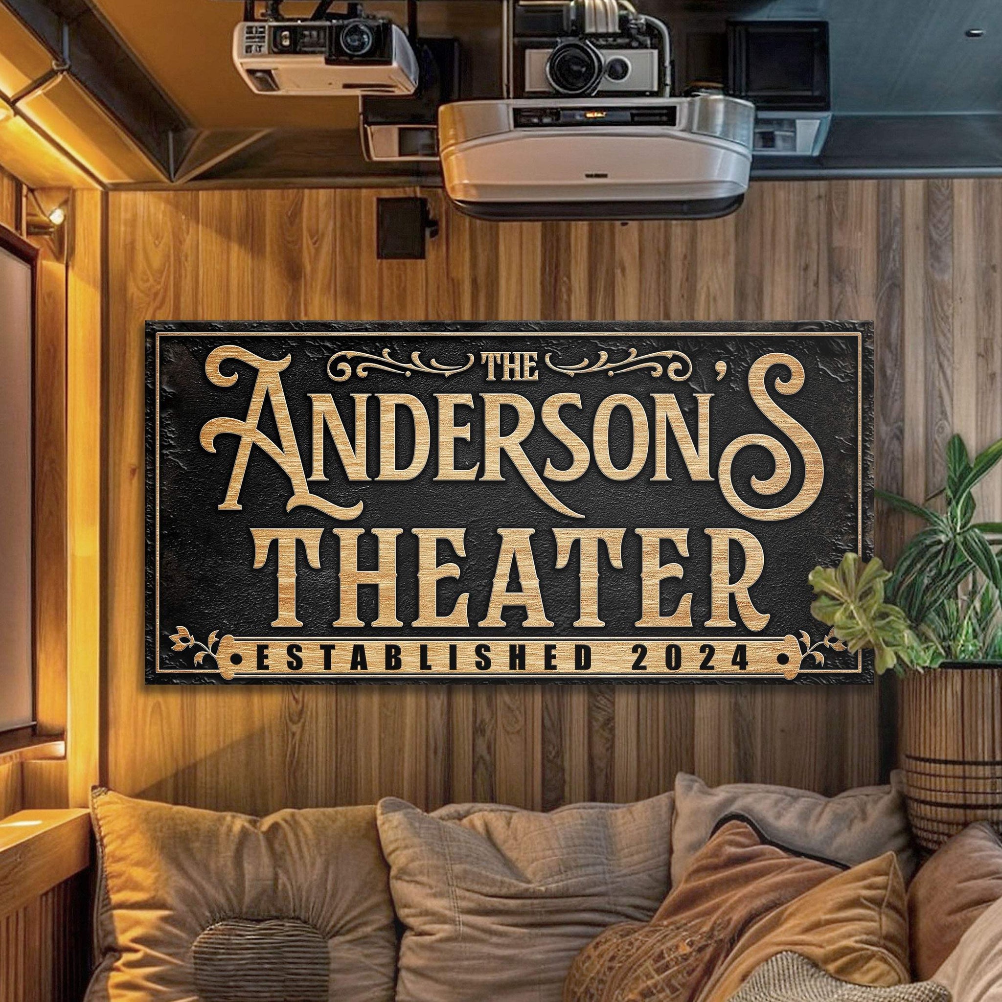 Personalized Theater Sign - Tailored Canvases - Flyclothing LLC