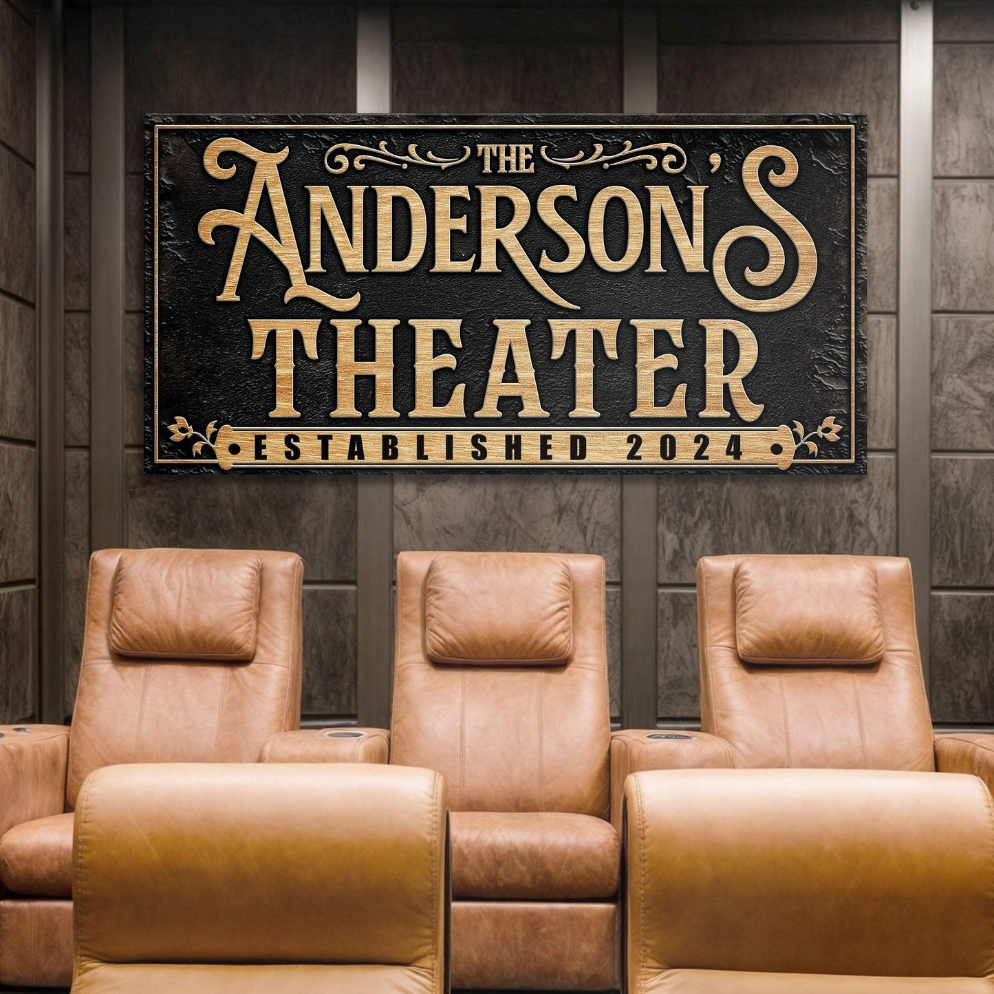 Personalized Theater Sign - Tailored Canvases - Flyclothing LLC