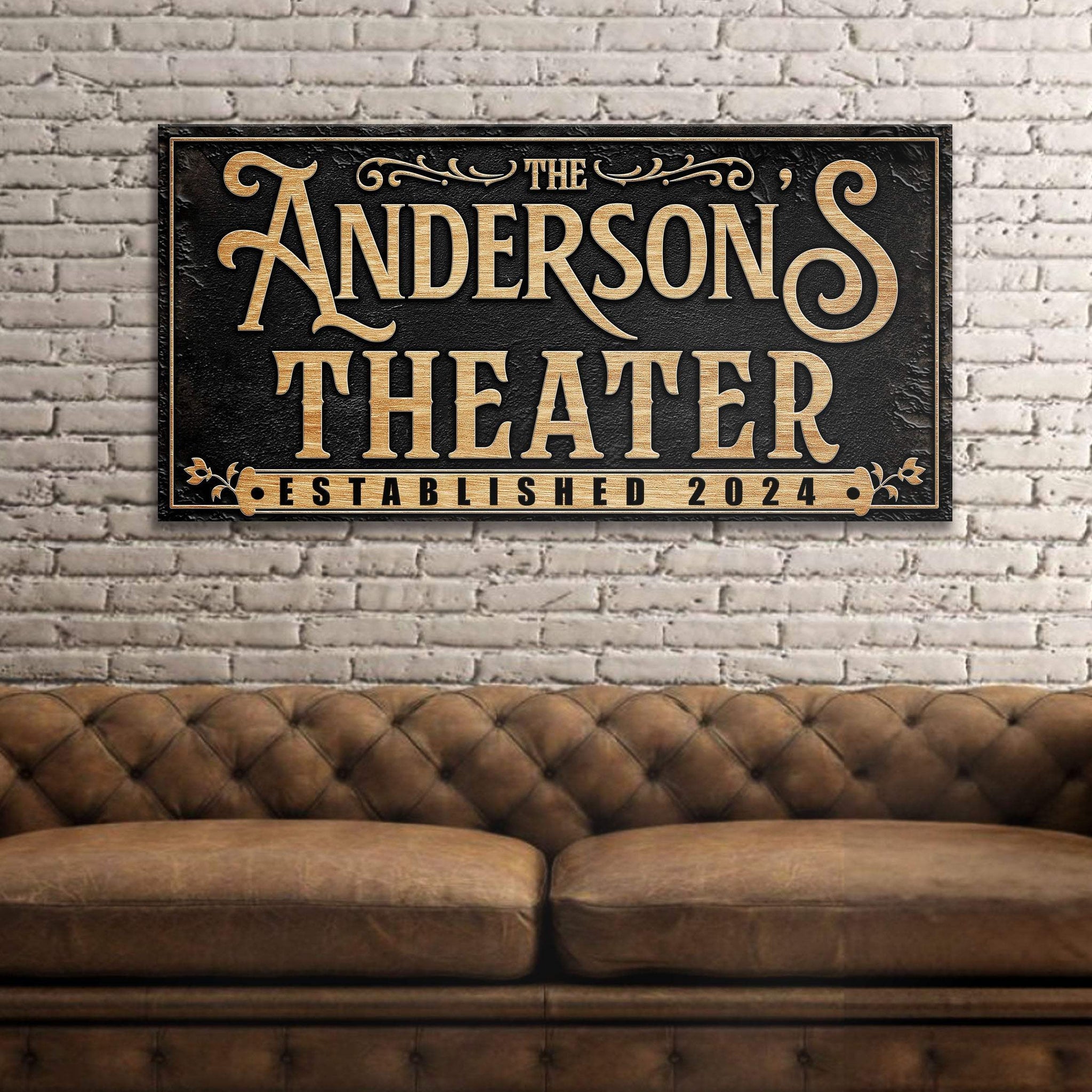 Personalized Theater Sign - Tailored Canvases - Flyclothing LLC