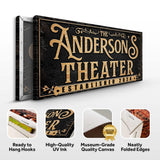 Personalized Theater Sign - Tailored Canvases - Flyclothing LLC