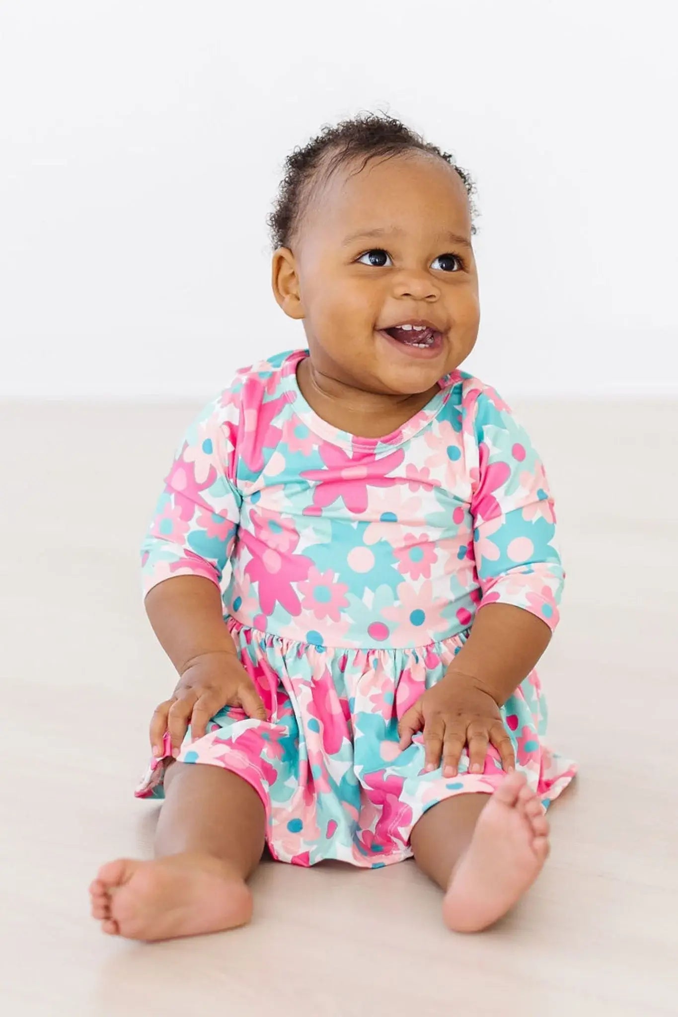 SALE Petal Perfection 3/4 Sleeve Twirl Bodysuit - Mila & Rose ® - Flyclothing LLC