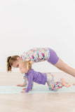 Playful Purple Full-Zip Ruffle Active Jacket - Mila & Rose ®