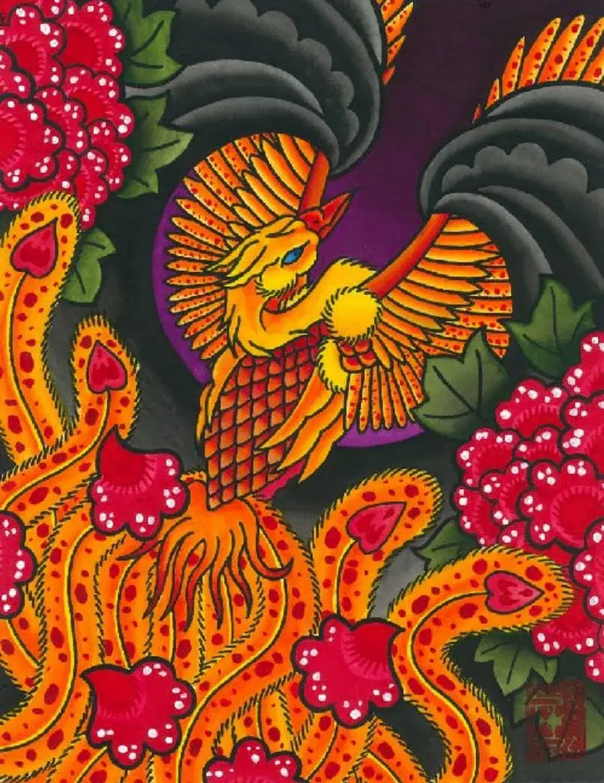 Black Market Art Company Phoenix Rising Print - Black Market Art Company - Flyclothing LLC