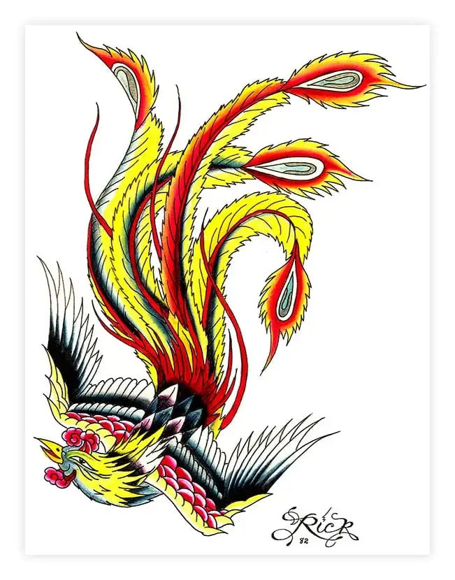 Black Market Art Company Phoenix Print - Black Market Art Company - Flyclothing LLC