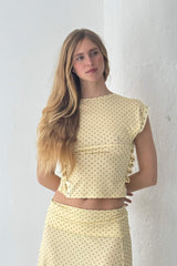 LIANA TOP IN BUTTER - findmenowthelabel - Flyclothing LLC