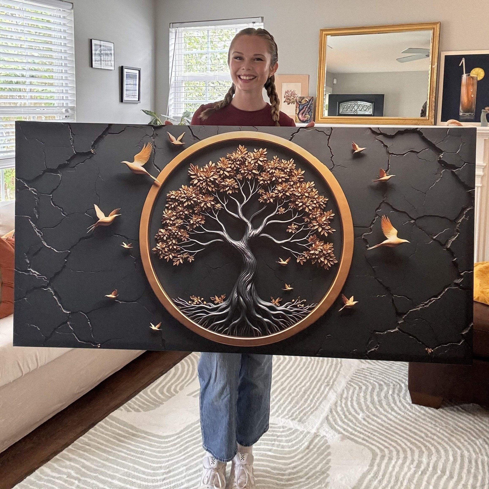 3D Celtic Tree of Life Wall Art IV - Tailored Canvases - Flyclothing LLC