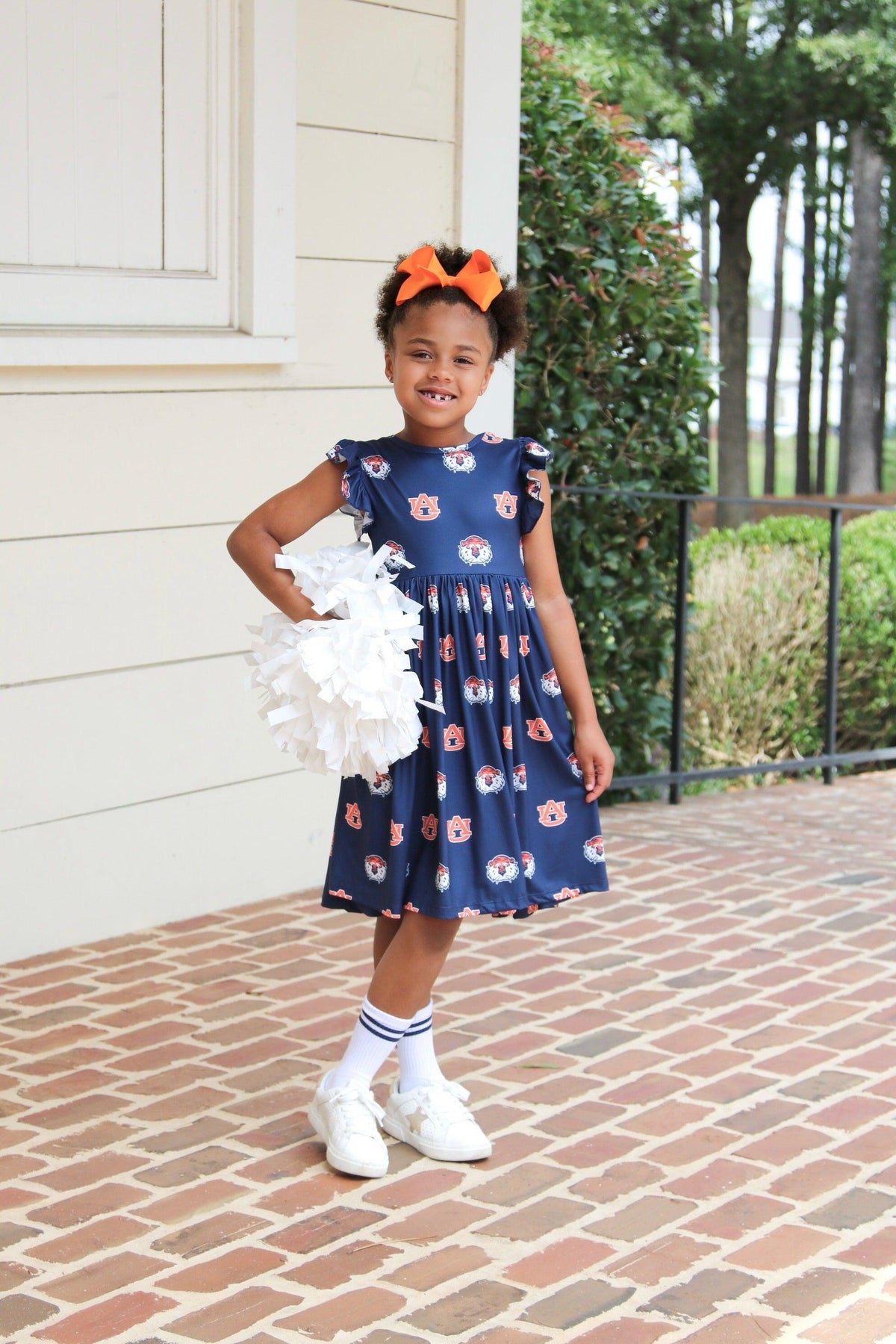Auburn Blue Aubie Flutter Twirl Dress - Mila & Rose ® - Flyclothing LLC