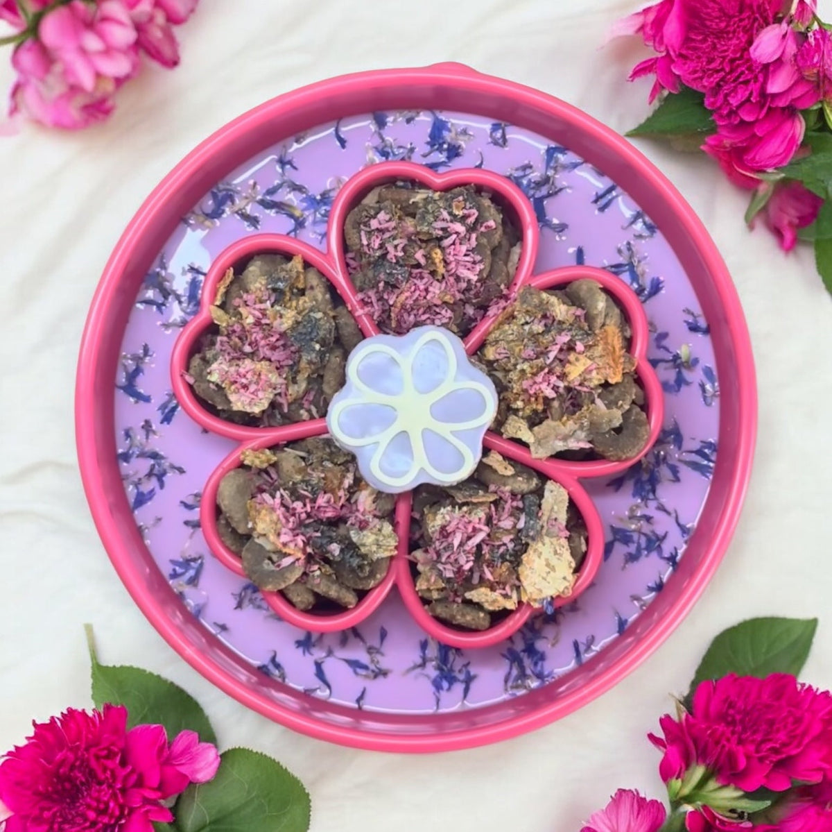 Flower eBowl Deep Slow Feeder Dog Bowl for Enrichment | USA Made - SodaPup/True Dogs, LLC - Flyclothing LLC