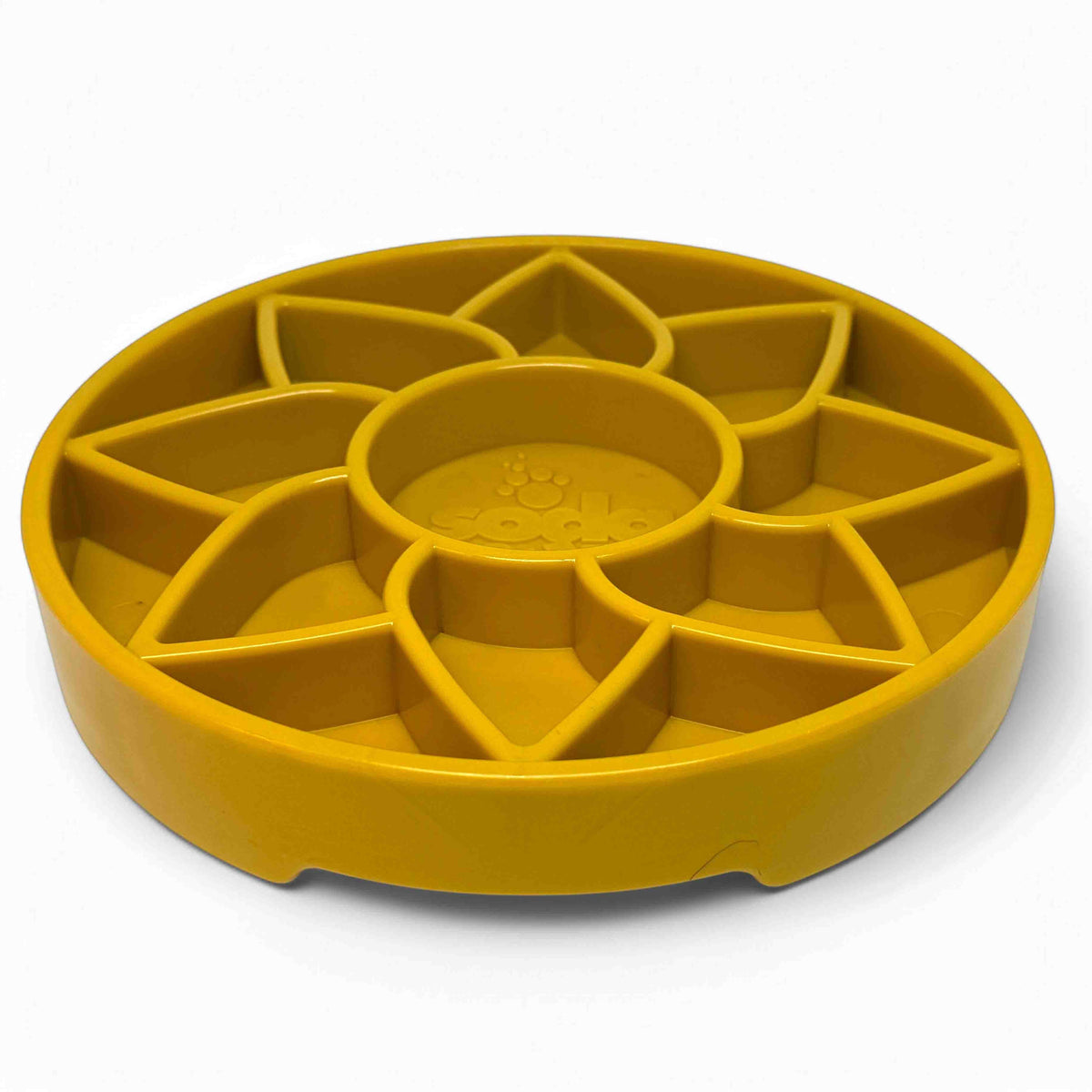 Sunflower eTray Shallow Slow Feeder Dog Bowl for Enrichment | USA Made - SodaPup/True Dogs, LLC - Flyclothing LLC