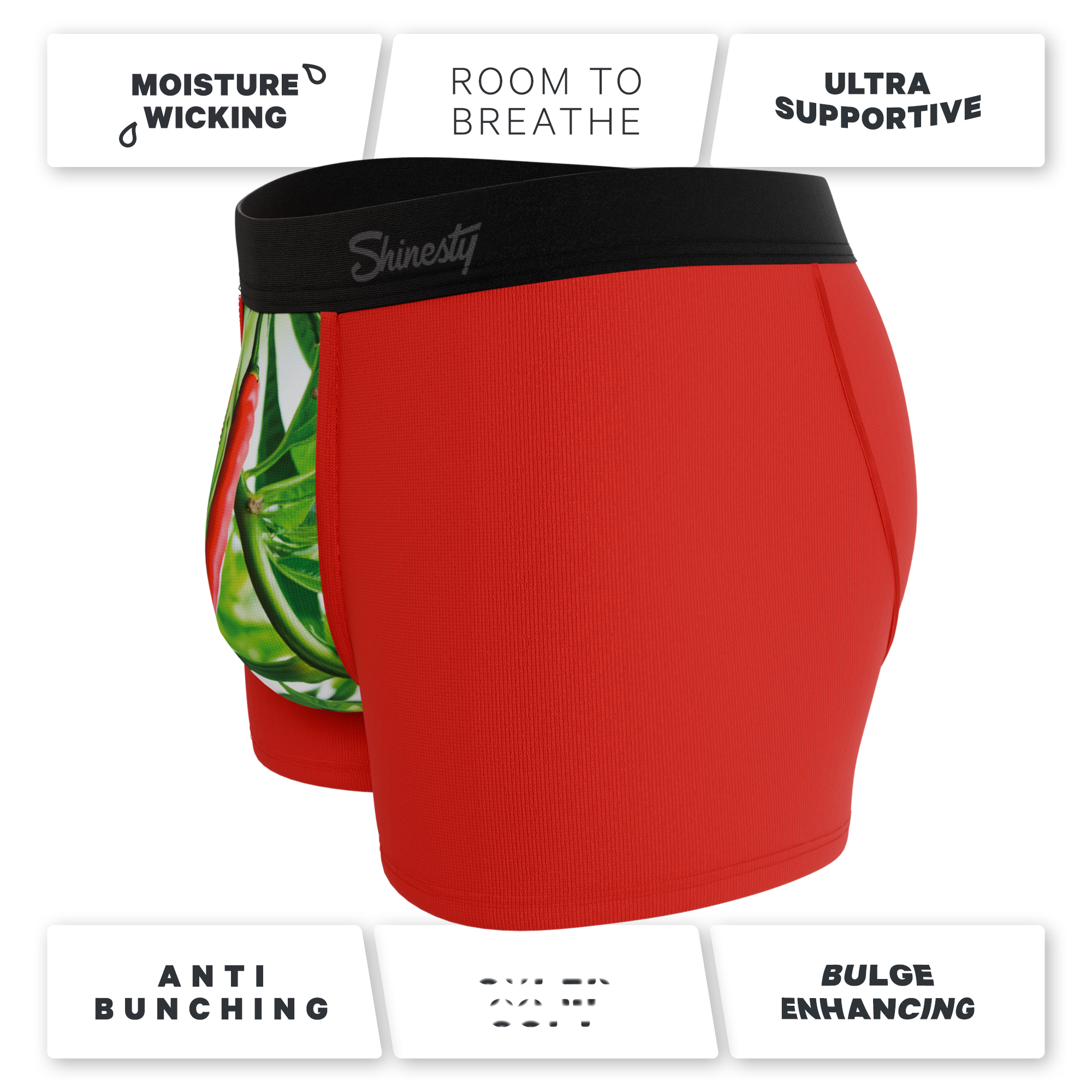 The Picante | Chili Pepper Ball Hammock® Pouch Trunks Underwear