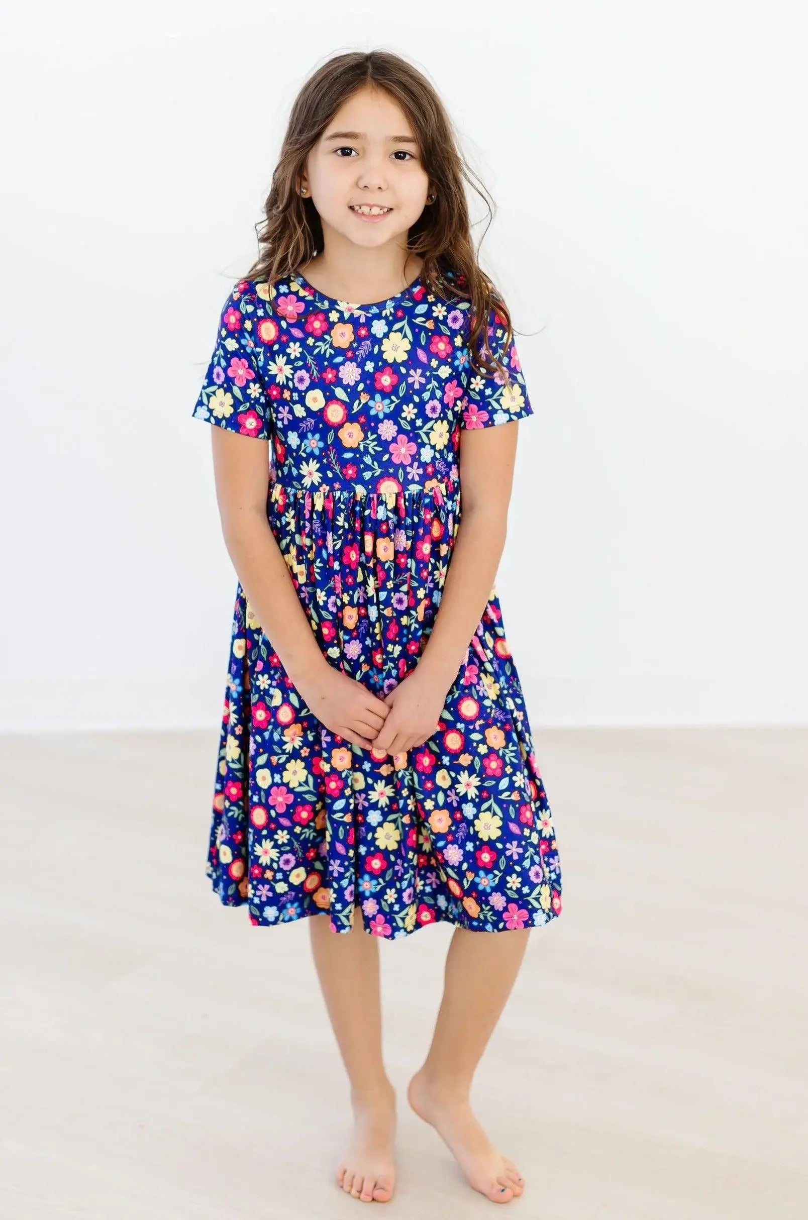 Pick a Posy S/S Pocket Twirl Dress - Mila & Rose ® - Flyclothing LLC