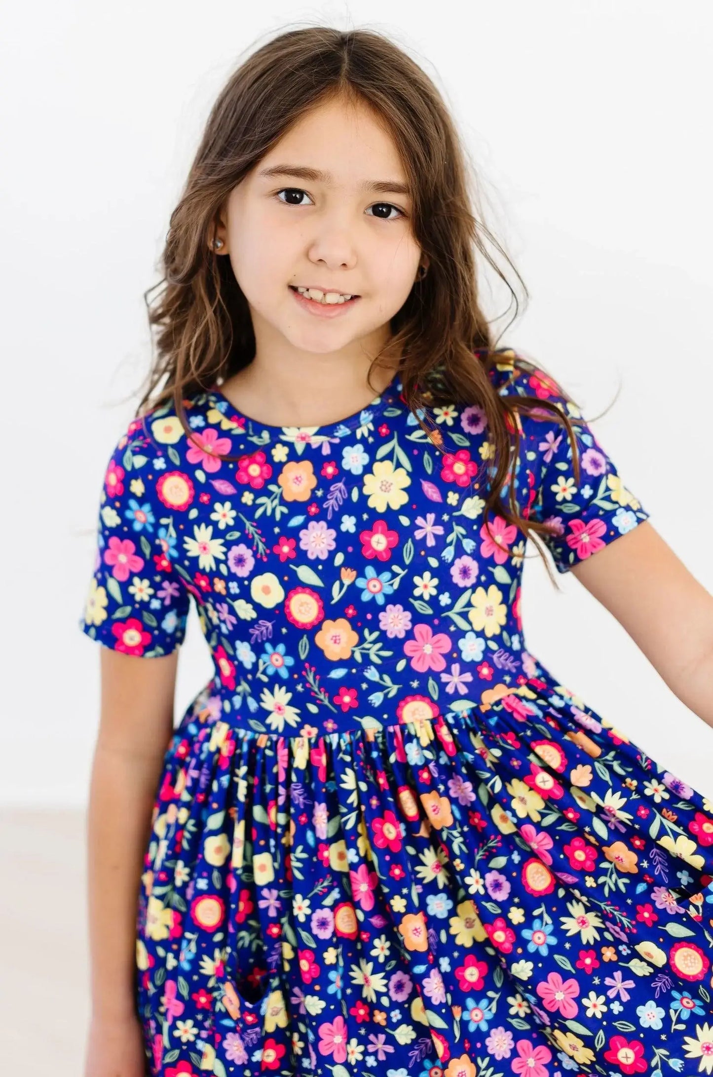 Pick a Posy S/S Pocket Twirl Dress - Mila & Rose ® - Flyclothing LLC