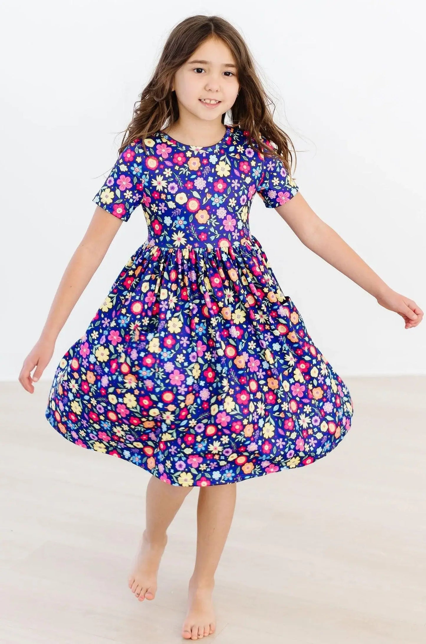 Pick a Posy S/S Pocket Twirl Dress - Mila & Rose ® - Flyclothing LLC